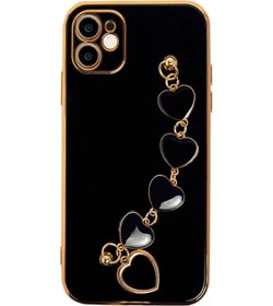 Resim Ally Iphone 11 6.1Inç Kilif Kalp Bileklik Tutuculu Lüx Silikon A 316303288 - Renk / Mor 
