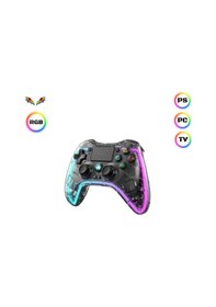 Resim Ape Rgb Gamepad Oyun Kolu Şeffaf 1000 Mah Kablosuz Ps3-ps4-tv-pc-Apple Uyumlu iOS Wirelles 