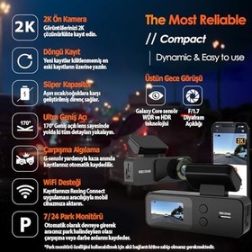 Resim Rexing V1 Lite 2K WiFi Araç Kamerası + 32GB SD Kart 