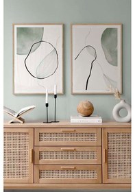 Resim Artavessa 2 Parça Gerçek Ahşap Çerçeveli Tablo Seti - ARTCERCEVE11 