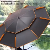 Resim Ekstra Büyük 12 Kollu Güçlendirilmiş Balık Tutma Şemsiyesi, UV Koruma ve Rüzgar Geçirmez Tasarım, 200.0 cm Çap, Siyah Çerçeve & Kanopili Taşınabilir Saklama Çantası İle Plaj Kamp Piknik Açık Hava Modern Dayanıklı Saçağ, Plaj Şemsiyesi Ağır Hizmet Tip Rüzgar Geçirmez, Plaj Gölgesi,Piknik Barınağı,Taşınabilir Gölgelik,Güçlendirilmiş Tasarım,Dayanıklı Kumaş,Sağlam Çerçeve,Aile Gezileri,Yürüyüşçülere 