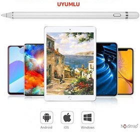 Resim NovStrap Samsung Galaxy Tab A8 X200 / X207 Uyumlu Active Stylus Dokunmatik Tablet Kalemi Pencil 