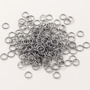 Resim 100-200 adet / Lot 12mm Paslanmaz Çelik Açık Atlama Halkaları Seti DIY Takı Bulguları Açık Tek Döngüler Atlama Halkaları ve Takı Yapımı için Bölünmüş Halka 