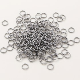 Resim 100-200 adet / Lot 12mm Paslanmaz Çelik Açık Atlama Halkaları Seti DIY Takı Bulguları Açık Tek Döngüler Atlama Halkaları ve Takı Yapımı için Bölünmüş Halka 