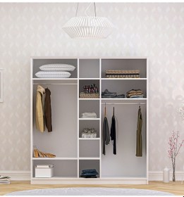 Resim Diva Country 5 Kapaklı Mega Gardırop Beyaz 