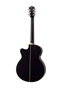 Resim Washburn Ea12b Mini Jumbo Elektro Akustik Gitar - Siyah Profesyonel - Festival Serisi Dar Kasa Mini Jumbo , Ihlamur Gövde, Dahili Preamp Ve Akort Cihazı Ölçüler: 648 Mm Skala Uzunluğu 