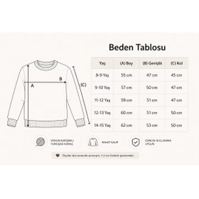 Resim Minimoda Kids Holiday Desenli Kız Kazak 