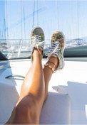 Resim Kadın Vegan Deri Çok Renkli Sneakers - Lago di Como Tasarım 