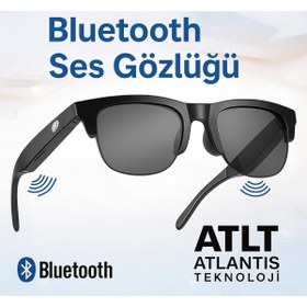 Resim ATLT ATLANTİS S6 SMART GLASSES AKILLI GÜNEŞ GÖZLÜĞÜ HOPERLÖR MİKROFONLU UV KORUMALI UNİSEX POLARİZE LENS 