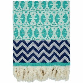 Resim Teal 'Adinkra' Peştemal 