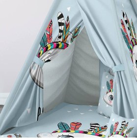 Resim instababyrooms Çocuk Oyun Çadırı Boho Bulut Dijital Baskılı 