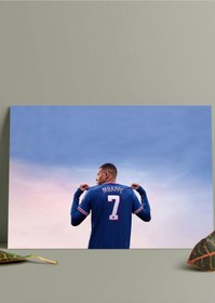 Resim Metal Baskı Parlak Duvar Tablosu - Kylian Mbappe Psg 