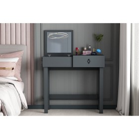 Resim Derya Dekor Nero Makyaj Masası Antrasit 