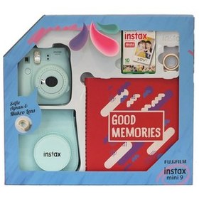 Resim Fuji Instax Mini 9 Box Scrapbook ICE BLUE FOTSI00065 