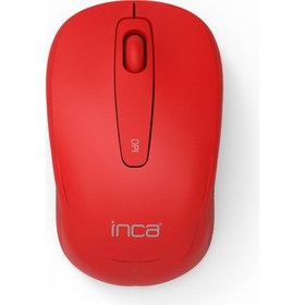 Resim Inca Kırmızı IWM-331RK Silent Wireless Mouse Sessiz Kırmızı 