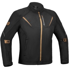 Resim ebakbak Motosiklet Montu Yazlık Full Korumalı File Kumaş Black Gold Mont 