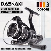 Resim DASNAKI 13+1BB Alüminyum Spincasting Makarası, 5.2:1 Hız Oranı, EVA Tutma Sapı, İki El Kullanılabilir, Sıfır Geri Dönüş, Anında Tepki, Evrensel Döner Makara, Balıkçılık Makarası|Ergonomik Tutma Sapı|Balıkçılık Makarası|Dayanıklı Balıkçılık Ekipmanı 