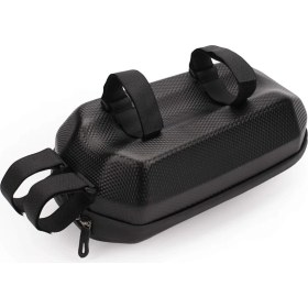 Resim CoverZone Eva Elektrikli Scooter Çantası - Xiaomi Mijia M365, Segway Es1/es2/es3, Razor E300S ile Uyumlu, Katlanır Bisiklet Için 4l Su Geçirmez Çanta, Ayarlanabilir Kayışlı, Hafif ve Dayanıklı | FHB5L 