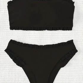 Resim Sade Şık 2 Parça Takım Bikini Mayo, Kadın Mayo & Giyim 