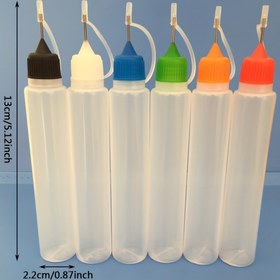Resim 5 Adet DIY Seramik & Kil Boyama Sıkma Şişeleri - Dayanıklı Plastik, Karışık Renkler ve Hassas Nozullar, 11.99cm Uzunluk - El İşi İçin Mükemmel, Elektrik Gerektirmez 