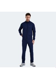 Resim Slazenger RARELY Erkek Fermuarlı Dik Yaka Cepli Lacivert Eşofman Takımı 