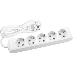 Resim Viko Multi Let 5'li Beşli Priz Topraklı Çocuk Korumalı Kablolu 5 Beş Metre 2 Adet 