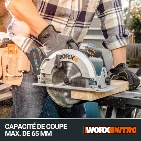 Resim Worx WX520 20V 4.0AH Li-On Kömürsüz Profesyonel Daire Testere 