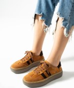 Resim Getcho Doak Kadın Hakiki Süet Deri Taba Spor Ayakkabı 