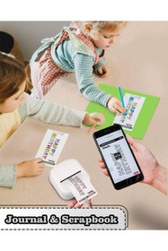 Resim Phomemo T02 Mini Taşınabilir Akıllı Cep Sticker Fotoğraf Yazıcı, Beyaz, Yapay Zeka Destekli Uygulama 