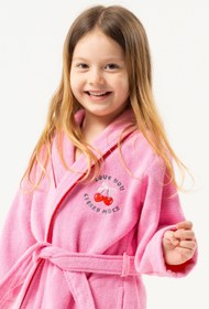 Resim lapinblanc "Mini Cherry Much" Çocuk Bornozu %100 Pamuk 