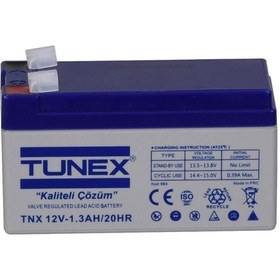 Resim Tunex 12v 1,3a 0,51 Kg Kuru Bakımsız Akü 97 43 53 59 Mm Tnx-12v 