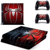 Resim Kt Decoration Spiderman Logo Playstation 4 Fat Sticker Kaplama Sp-02 