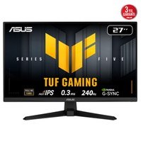 Resim ASUS TUF GAMING VG279QM5A 27" 0.3ms, 240Hz, Full HD, DP, 2xHDMI, Hoparlör, Fast IPS LED, ELMB Sync Premium, GAMING Monitör 