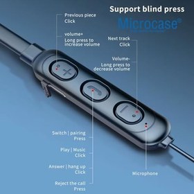 Resim Microcase Spor Yürüyüş Günlük Akivite için BoyundanAskılı Kulakiçi Bletooth Kulaklık - AL4870 