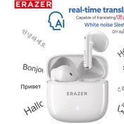 Resim Aı Tercüman Kulaklık Erazer Xt92pro Bluetooth Kulaklık Gerçek Zamanlı Çeviri White Aı 