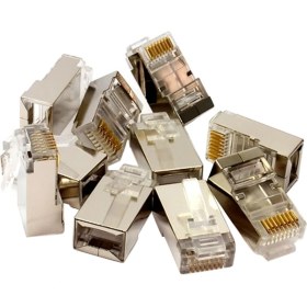 Resim Merter Metal RJ45 Cat6 Metal Uç 8p/8c 100LÜ Paket 