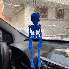 Resim carlone Iskelet Ayna Süsü Mavi Renk Zincirli A+ Ürün 