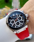 Resim Ferrucci 41 Mm Kasası Gümüş Kordonu Kırmızı Renk İç Göstergeleri Aktif Erkek Kol Saati 