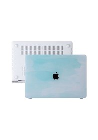 Resim Apple Uyumlu MacBook Air Kılıf 13.6 İnç M2-m3, Paint02 Touchıd'li Air M2-m3 A2681 A3113 İle Açık Yeşil 