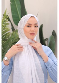 Resim Silk Home Olinda Şal 49001-34 Beyaz 