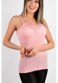 Resim 0200 Kadın Ip Askılı Jakarlı Atlet 3'lü 001 