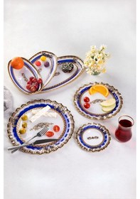 Resim Jasper 27 Parça Taç Desenli Kahvaltılık Takımı Sofranızda Kraliyet Şıklığı Beyaz 