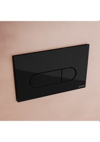 Resim VitrA Root Round 740-2250 Kumanda Paneli Siyah Parlak Siyah 