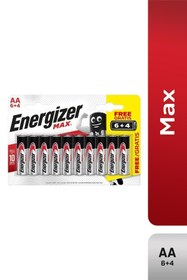 Resim Energizer Max Alkalin Aa Kalem Pil 6+4lü (bp10) 