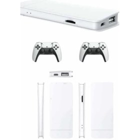 Resim Mobil Dünyası 3D Çift Oyun Kollu 4K Hd Ekran Nostaljik 20.000 Oyunlu Beyaz Game Box - MB000X-2H2300 