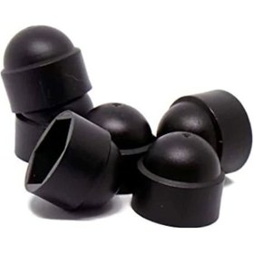 Resim M16 Sw24 Altıköşe Civata Somun Kapağı Siyah 100 Adet 