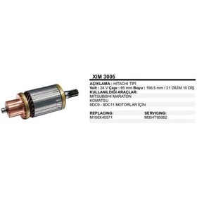 Resim Remark Kollektör 24v 10 Diş Hıtachı Komatsu Maraton 8dc9-8dc11 Hı 