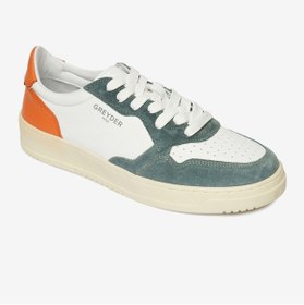 Resim Greyder Erkek Turkuaz Beyaz Hakiki Deri Sneaker Ayakkabı 4Y1SA62609 