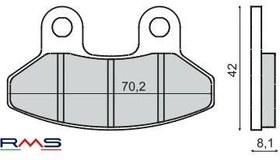 Resim RMS 3260 Organik Fren Balatası 