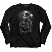 Resim Kendim Seçtim Astronaut Rebel Nasa Uzay Astronot Uzun Kollu Tişört Baskılı Çocuk T-Shirt 